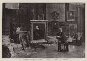 M Benjamin Constant studiossaan Pariisissa tekijältä English Photographer