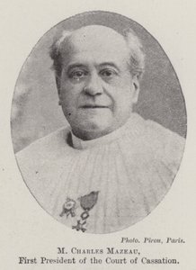 M Charles Mazeau, kassaatiotuomioistuimen ensimmäinen presidentti tekijältä English Photographer