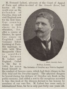 Maitre Labori, Dreyfusin puolustaja, vierailulla Englannissa tekijältä English Photographer