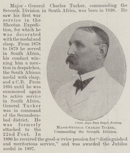 Kenraalimajuri Charles Tucker, seitsemännen divisioonan komentaja tekijältä English Photographer