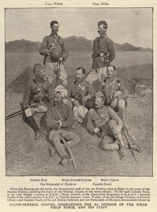 Kenraalimajuri Symons, Tirah Field Force -joukon 1. divisioonan komentaja ja hänen esikuntansa tekijältä English Photographer