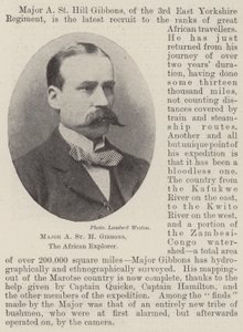Majuri A St H Gibbons, Afrikan tutkimusmatkailija tekijältä English Photographer