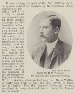 Majuri W R P Wallace, 1. Gloucestershiren rykmentti (vanki) tekijältä English Photographer