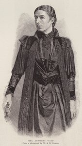 Mary Augusta Ward, englantilainen kirjailija (litho) tekijältä English Photographer