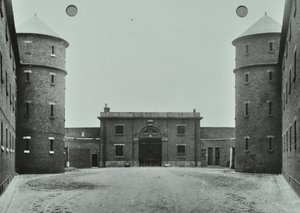Millbankin vankila: alas, pääkäytävä, 1885 tekijältä English Photographer