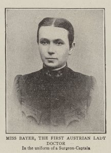 Miss Bayer, Itävallan ensimmäinen nainen lääkäri tekijältä English Photographer