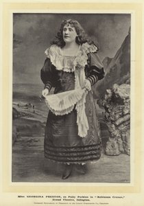 Miss Georgina Preston, Polly Perkins elokuvassa Robinson Crusoe, Grand Theatre, Islington