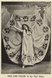 Neiti Loie Fuller, hameen tanssissa tekijältä English Photographer