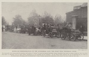 Automobile Clubin moottoriajoneuvojen esittelyt, The Start from Whitehall Court tekijältä English Photographer
