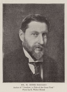 Herra H Rider Haggard, uuden sarjamme kirjoittajat tekijältä English Photographer