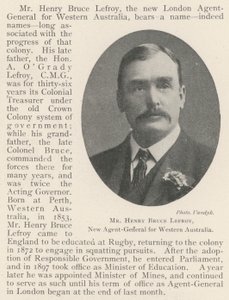 Herra Henry Bruce Lefroy, Länsi-Australian uusi kenraaliagentti tekijältä English Photographer