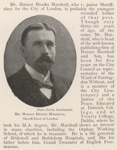 Herra Horace Brooks Marshall, Lontoon valitussheriffi tekijältä English Photographer