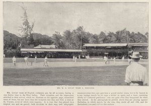 Mr R S Lucass Team vs Barbados, kriketti tekijältä English Photographer