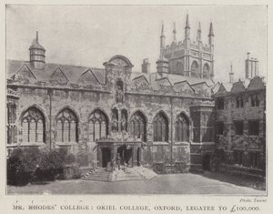 Mr Rhodes College, Oriel College, Oxford, lainsaaja 100 000 puntaa tekijältä English Photographer