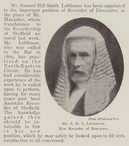 Herra S H S Lofthouse, Doncasterin uusi tallentaja tekijältä English Photographer