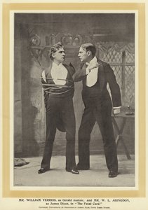 herra William Terriss Gerald Austenina; ja herra W L Abingdon James Dixonina elokuvassa The Fatal Card