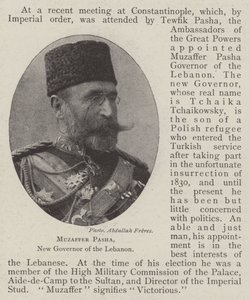 Muzaffer Pasha, Libanonin uusi kuvernööri tekijältä English Photographer