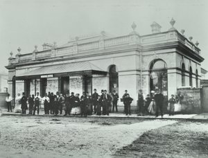 Notting Hill Gaten asema: Metropolitan Railwayn ulkokuori, 1868 tekijältä English Photographer