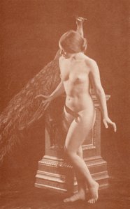 Nudistitaidetta: Peacock (s/w valokuva) tekijältä English Photographer