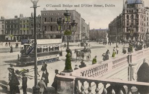 OConnell Bridge, DOlier Street, Dublin, Irlanti (mv/w kuva) tekijältä English Photographer
