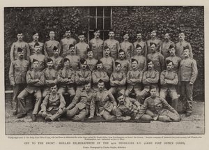 Eteen, 24. Middlesex Rifle Volunteersin taitavat lennättäjät, armeijan postilaitos tekijältä English Photographer