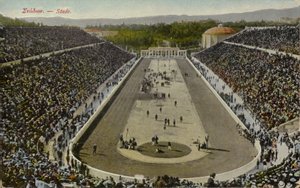 Olympiastadion, Ateena, Kreikka (värillinen kuva) tekijältä English Photographer
