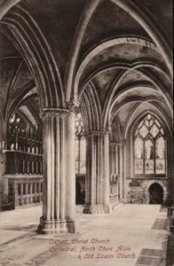 Oxford, Christ Church Cathedral, North Choir Aisle, Old Saxon Church (b/w kuva) tekijältä English Photographer