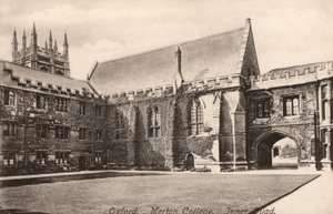 Oxford, Merton College, Inner Quad (m/w kuva) tekijältä English Photographer