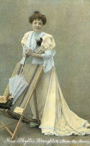 Phyllis Broughton, englantilainen näyttelijä (värillinen kuva) tekijältä English Photographer