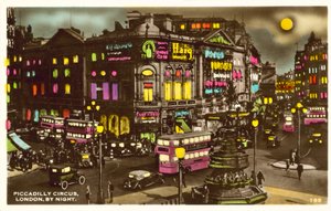 Piccadilly Circus, Lontoo, yöllä (kuva) tekijältä English Photographer