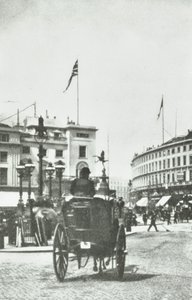 Piccadilly Circus, Westminster LB: katse Regent Streetille, 1890 tekijältä English Photographer