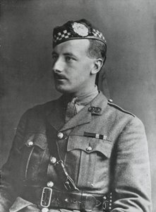 Muotokuva kapteeni Arthur Henderson VC:stä, 2. pataljoona Argyll ja Sutherland Highlanders, 1915 tekijältä English Photographer