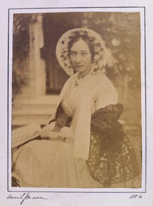 Harriet Jane Mooren (1801-84) muotokuva 1854 (albumiprintti) tekijältä English Photographer