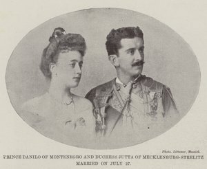 Montenegron prinssi Danilo ja Mecklenburg-Strelitzin herttuatar Jutta avioituivat 27. heinäkuuta tekijältä English Photographer