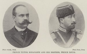 Prinssi Victor Bonaparte ja hänen veljensä prinssi Louis tekijältä English Photographer
