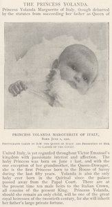 Italian prinsessa Yolanda Marguerite, syntynyt 1. kesäkuuta 1901 tekijältä English Photographer