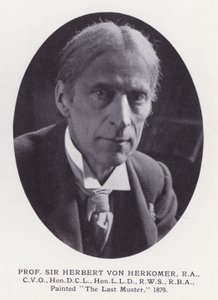 Lontoon tunnetuimmat miehet: Professori Sir Herbert Von Herkomer (m/v kuva) tekijältä English Photographer