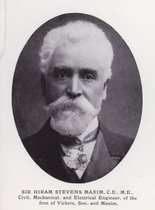 Lontoon tunnetuimmat miehet: Sir Hiram Stevens Maxim (m/v kuva) tekijältä English Photographer