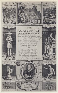 R Burton, Melankolian anatomia, kolmas painos, J Lichfield H Crippsille, Oxford 1628 (m/v kuva) tekijältä English Photographer