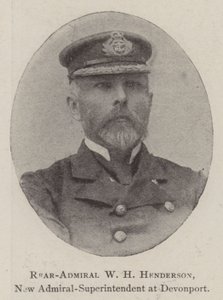 Kontra-amiraali W H Henderson, uusi amiraali-superintendentti Devonportissa tekijältä English Photographer