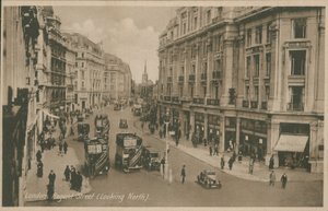 Regent Street, Lontoo, katsomassa pohjoiseen tekijältä English Photographer