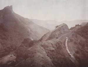 Peruutusasema ja Dukes Nose, Poona Ghat (värillinen kuva) tekijältä English Photographer