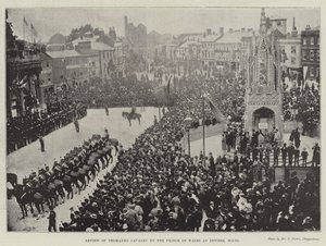 Walesin prinssin katsaus Yeomanry Cavalryyn Devizesissa, Wiltsissä tekijältä English Photographer