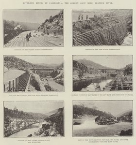 River-Bed Mining Kaliforniassa, Golden Gate Mine, Feather River