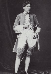 Robert Louis Stevenson (1850-1894), skotlantilainen kirjailija, runoilija ja matkakirjailija, 1870 tekijältä English Photographer