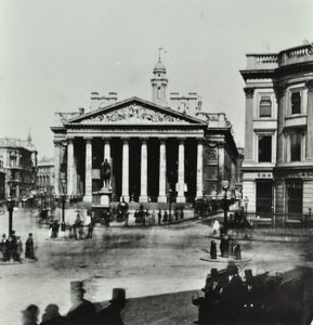 Royal Exchange, Threadneedle Street, Lontoon kaupunki, 1880 tekijältä English Photographer
