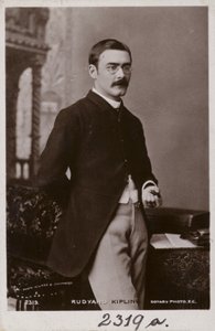 Rudyard Kipling (1865-1936), englantilainen novellisti, runoilija ja kirjailija. tekijältä English Photographer