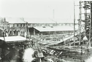 Samudas Shipbuilding Yard, Lontoo, 1863 tekijältä English Photographer