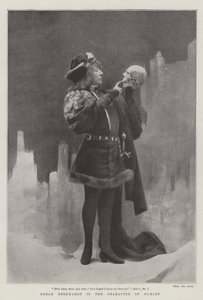 Sarah Bernhardt Hamletin hahmossa tekijältä English Photographer
