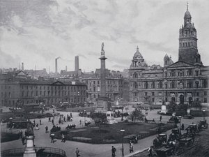 Skotlanti: Glasgow, George Square (s/w-kuva) tekijältä English Photographer